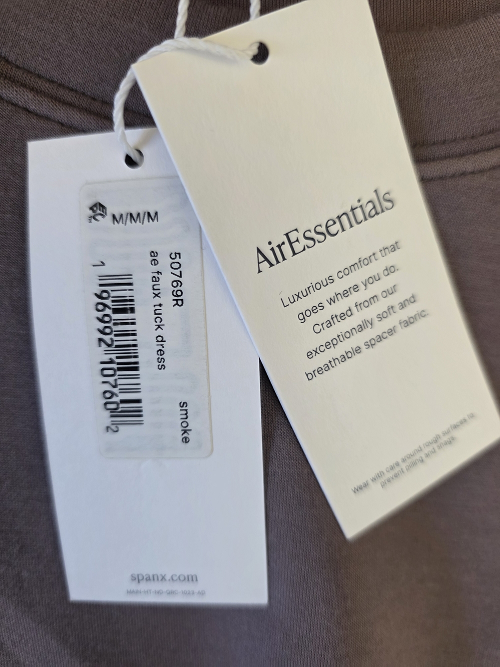 NWT SPANX Air Essentials Dress Smoke Medium - Picture 5 of 7